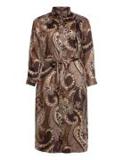 Lauren Women Paisley Twill Shirtdress Brun
