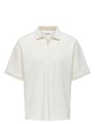ONLY & SONS Onscali Loose Ss Resort Polo Art Vit