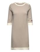 BUSNEL Nour Contrast Dress Beige