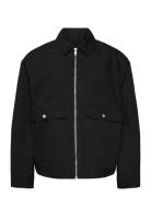 Weekday Minimal Zip-Up Jacket Svart