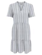 ONLY Onltiri-Caro S/S V-Neck Lin Dress Cc Pnt Blå