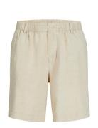 Jack & J S Jpstbill Lawrence Linen Shorts Srt Ln Kräm