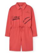 THE ANIMALS OBSERVATORY Squirrel Kid Short Jumpsuit Red Röd