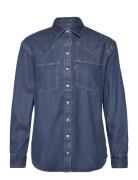 Levi's® Teodora Western Shirt Dark Indigo - Worn In Blå
