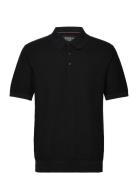 Scotch & Soda Structured Knitted Solid Polo Svart
