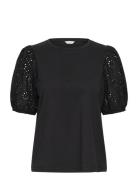 B.young Bysummer Puff Sleeve Tee - Svart