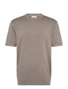 Lindbergh Eco Vero S/S O-Neck Tee Beige