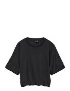Vero Moda Vmaya Penny Ss Cropped Top Box Jrs Svart