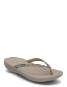 FitFlop Iqushion Ombre Sparkle Flip-Flops Beige