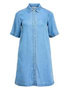 Object Objframe 2/4 Re Denim Dress Noos Blå