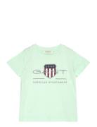 GANT Archive Shield Ss T-Shirt Grön