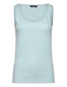 Lauren Ralph Lauren Stretch Cotton Tank Top Blå