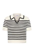 SUNCOO Paris Pabloni - Short Striped Jumper Kräm