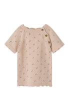Lil'Atelier Nbfjola Ss Knit Dress Lil Beige