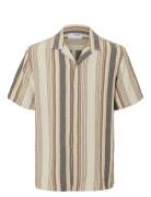 Selected Homme Slhrelaxed-Sal Ss Shirt Resort W Multi/patterned