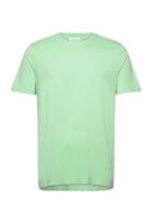 Lindbergh Mouliné O-Neck Tee S/S Grön