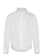 GANT Cotton Linen Bd Ls Shirt Vit