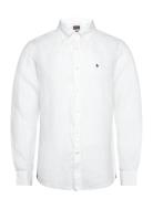 Morris Douglas Bd Linen Shirt Ls Vit