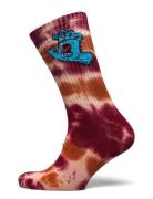 Santa Cruz Screaming Hand Tie Dye Sock Multi/patterned