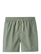 LMTD Nlmzakro Short Swim Shorts Khaki Green