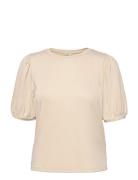 Object Objjamie S/S Top Noos Beige