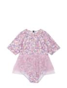 Mikk-line Swimsuit Recycled W Skirt Lila
