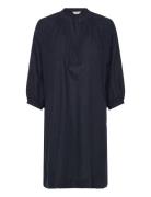 GANT Rel Linen Dress Marinblå