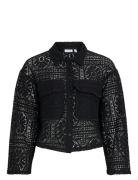 Vila Vimerinda Crochet L/S Cardigan/Bfs Svart