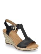 Gabor Wedge Sandal Svart