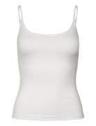 Weekday Fitted Strappy Scoop Neck Singlet Vit