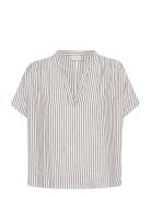 Kaffe Kamilia Wing Sl Blouse Vit