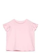 Mango Short-Sleeved Cotton T-Shirt Rosa