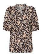FREE/QUENT Shirt From Freequent In A Soft Material With Allover Print....