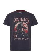 Von Dutch T-Shirt Wolf Navy Von Dutch Marinblå