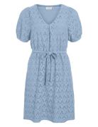 Vila Viamalina V-Neck S/S Dress/Pb Blå
