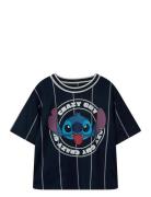 Name It Nmmariz Stitch Nreg Ss Poly Top Wdi Marinblå