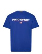 Polo Ralph Lauren Classic Fit Polo Sport Jersey T-Shirt Blå