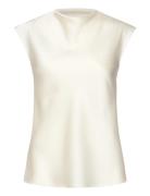 Mango Satin Blouse With Draped Neck Vit