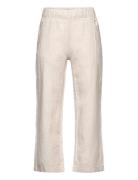 Lindex Trousers Linen Blend Kräm