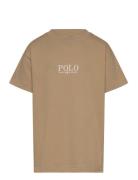 Ralph Lauren Kids Logo Heavyweight Cotton Jersey Tee Beige