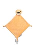 Geggamoja Velour Blanket Yellow Lion Kräm