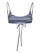 Monki Bikini Tie Top Blå