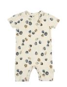 Petit Piao Jumpsuit S/S Sum Printed Kräm
