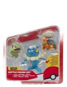 Pokemon Pokemon Battle Figure 3 Pk Torkoal, Axew, Frogadier Multi/patt...