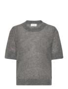 House Of Dagmar Brushed Alpaca Top Grå