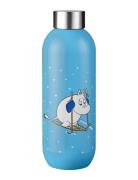 Stelton Keep Cool Vacuum Insulated Bottle 0.6 L. Moomin Skiing Blå