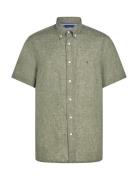 Tommy Hilfiger Pigment Dyed Linen Rf Shirt S/S Grön