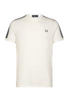 Fred Perry Taped Ringer T-Shirt Vit