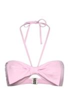 Seafolly Beau Bow Front Bandeau Rosa