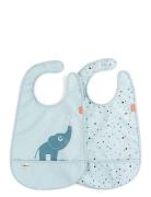 D By Deer Bib W/Velcro 2-Pack Elphee Blue Multi/patterned